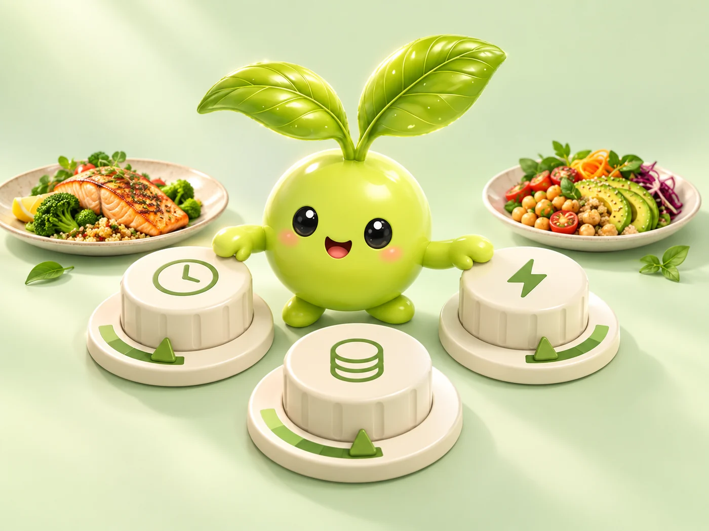 Sprout balancing time, nutrition, and budget goals